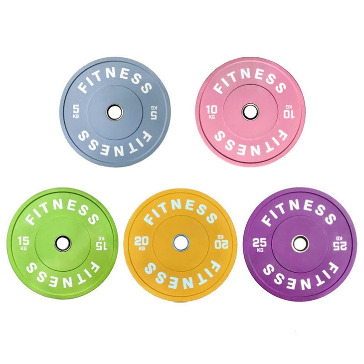 Colored rubber barbell plate suppliers